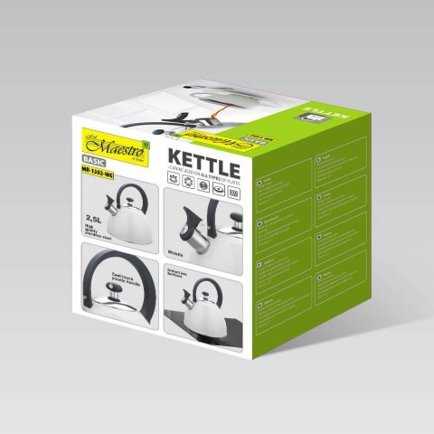 Czajnik 2,5L MAESTRO MR-1302-WG