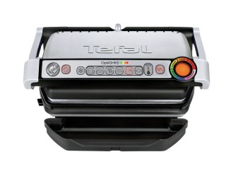 Grill Tefal OptiGrill GC712D34 (stołowy-zamknięty; 2000W; kolor inox) (WYPRZEDAŻ)