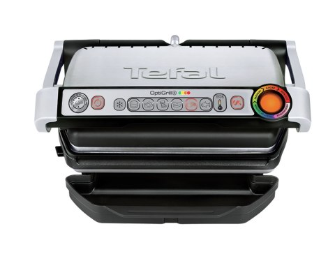 Grill Tefal OptiGrill GC712D34 (stołowy-zamknięty; 2000W; kolor inox) (WYPRZEDAŻ)