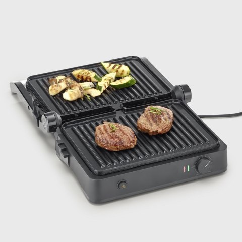 SEVERIN GRILL KONTAKTOWY, POWŁOKA CERAMICZNA, TEMP. MAKS. 230°C, WYJMOWANE PŁYTY GRILLOWE, KABEL 80 CM, MOC 800W KG 2398