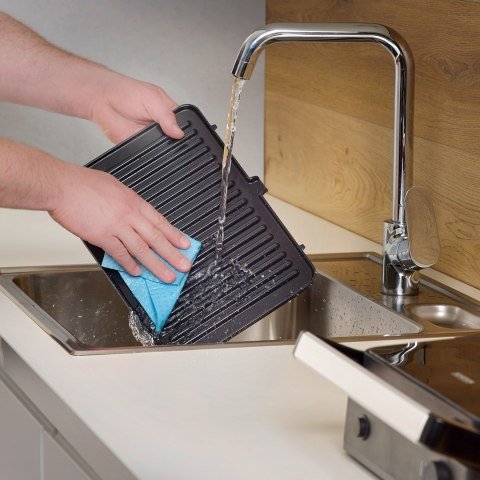 SEVERIN GRILL KONTAKTOWY, POWŁOKA CERAMICZNA, TEMP. MAKS. 230°C, WYJMOWANE PŁYTY GRILLOWE, KABEL 80 CM, MOC 800W KG 2398