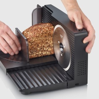 SEVERIN KRAJALNICA KOMPAKTOWA CZARNA, SILNIK DC, REGULACJA KROJENIA 0-15MM, ZDEJMOWANE OSTRZE, SKŁADANA, MOC 100W AS9578