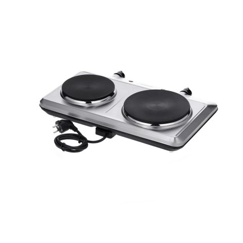 SEVERIN KUCHENKA ELEKTRYCZNA 2 PALNIKOWA, STAL, 2500W DK 1014