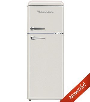 Lodówka Retro Ravanson LKK-210RC (545mm x 1470mm x 585 mm; 157l; Klasa A++; kremowy) (WYPRZEDAŻ)