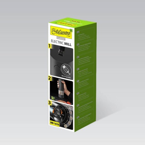 Młynek elektryczny do przypraw USB MAESTRO MR-1618