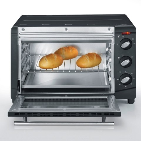 SEVERIN MINI PIEKARNIK, 20 L, TIMER DO 60 MIN, TEMP. OD 100°C DO 230°C, TACA, BLACHA, RUSZT DO GRILLOWANIA, MOC 1500W TO2067