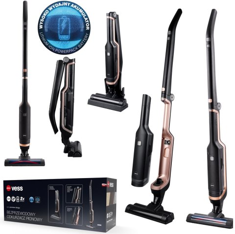 ELDOM ODKURZACZ PIONOWY VESS, BEZPRZEWODOWY,ELEKTRO