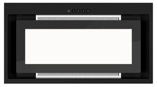 Okap AKPO WK-12 EVITA CZARNY PÓŁMAT 60 CZARNE SZKŁO 450