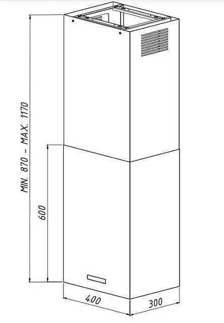 Okap AKPO WK-9 ISLA CUBERA ZŁOTY T800 M3