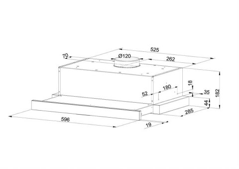 Okap teleskopowy MAAN Corona G 60 biały
