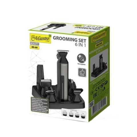 Zestaw do strzyżenia włosów 6w1 USB MAESTRO MR-660