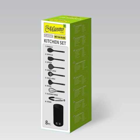 Przybory kuchenne 8 el. MR-1542-BLACK MAESTRO