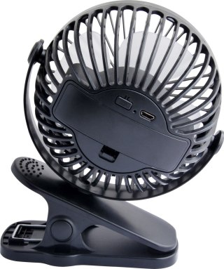 BLOW WENTYLATOR BIURKOWY Z KLIPSEM 10CM USB CZARNY + AKUMULATOR