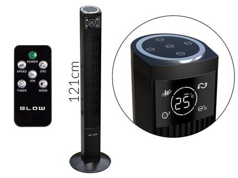 BLOW WENTYLATOR KOLUMNOWY XXL 125CM 90W CZARNY