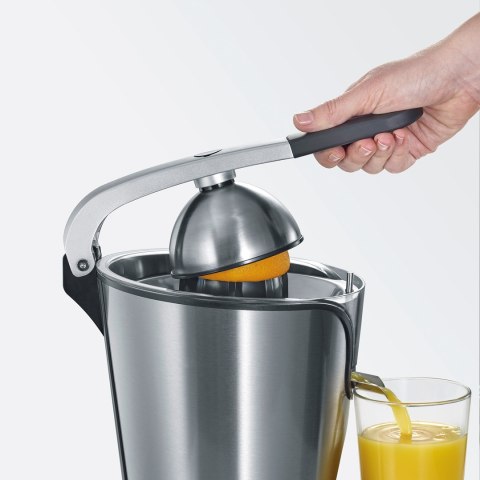SEVERIN WYCISKARKA DO CYTRUSÓW, POJ. 400ML, STAL, 2 STOŻKI, RAMIĘ Z ALUMINIUM, REGULATOR MIAZGI OWOCOWEJ, MOC 160W CP3544