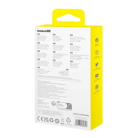 Kabel Baseus Gem Typ C-Typc C 100W 2m (czarny)