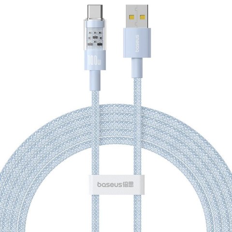 Kabel Baseus Gem USB-USB C 100W 2m (niebieski)