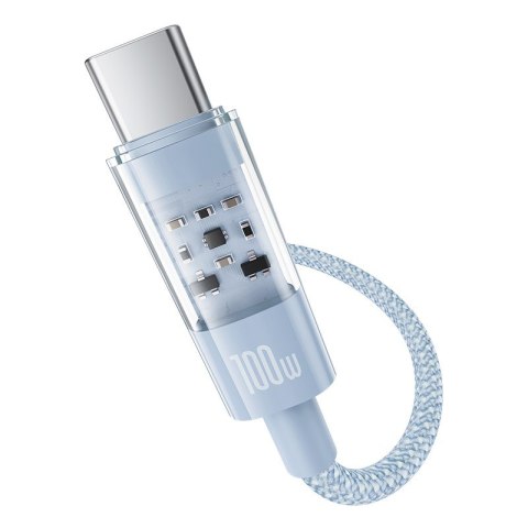 Kabel Baseus Gem Typ C-Typ C 100W 2m (niebieski)