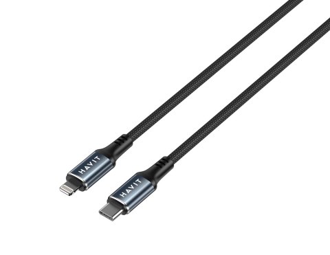 Kabel do ladowania Havit USB-C - Lightning CB6311 (czarny)