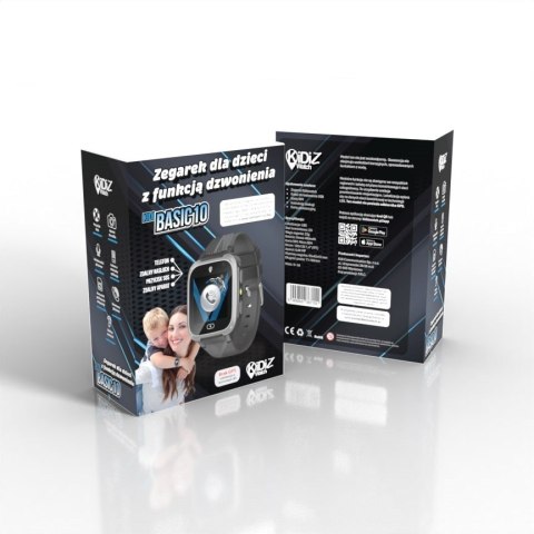 Smartwatch dla dziecka KiDiZ Basic czarny