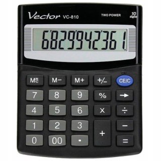 Vector Kalkulator biurowy VC-810 czarny