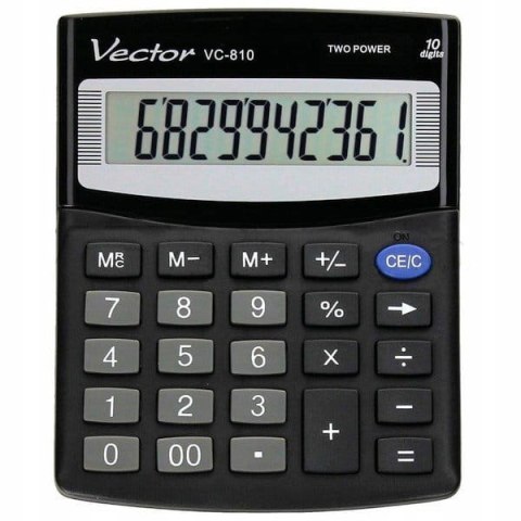 Vector Kalkulator biurowy VC-810 czarny