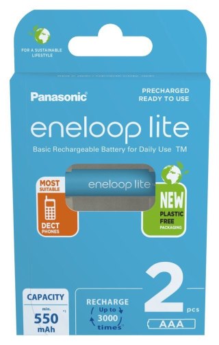 PANASONIC ENELOOP LITE AAA 550mAh 2 szt