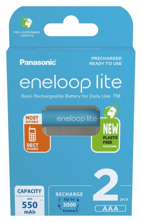 PANASONIC ENELOOP LITE AAA 550mAh 2 szt