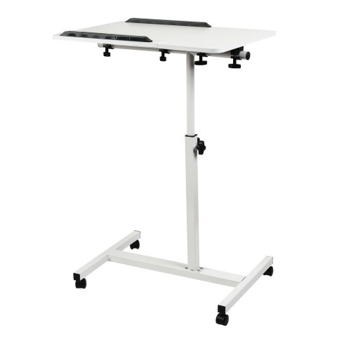 MACLEAN MOBILNE BIURKO/STAND NA LAPTOP, BIAŁE, REGULACJA WYSOKOŚĆ 59-89CM, MAX. 30KG MC-121 W