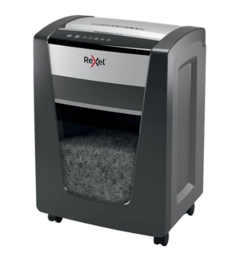 Rexel Niszczarka Momentum M515, P-5, 30L, 15 kartek, tnie na ścinki 2 x 15 mm, czarna
