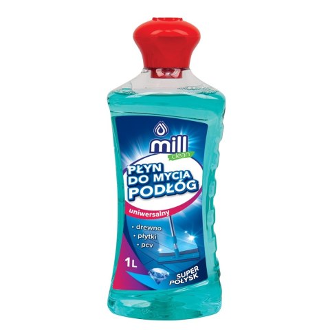 MILL CLEAN płyn do mycia podłóg Uniwersalny o zapachu Grejpfruta 1l (opak.zb 9 szt.)