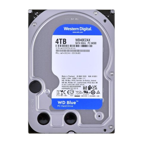 Dysk HDD WD Blue WD40EZAX (4 TB ; 3.5"; 256 MB; 5400 obr/min)
