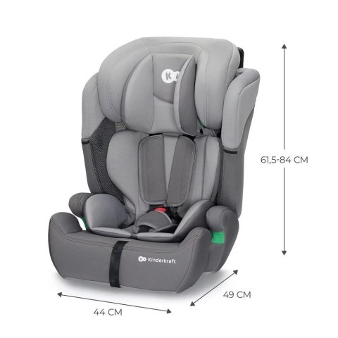 Kinderkraft fotelik COMFORT UP i-Size 9-36kg Szary