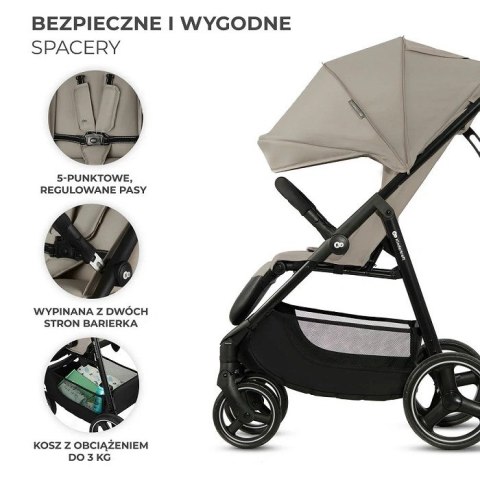 Kinderkraft wózek spacerowy TRIG 3 STONE BEIGE