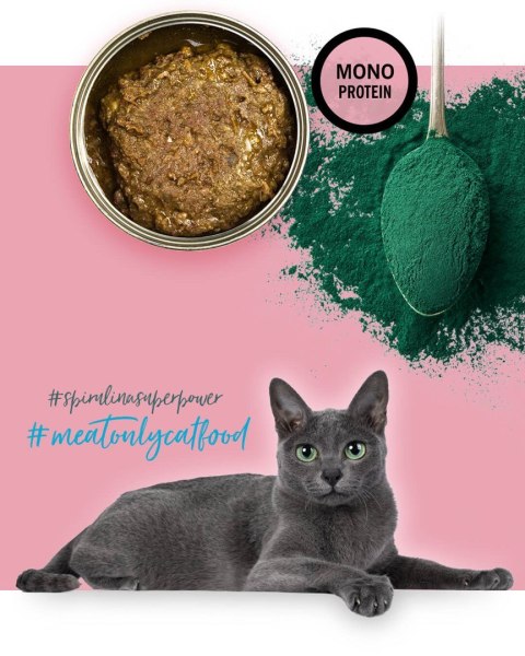 3Coty TURKEY with Spirulina for Adult cats 80g
