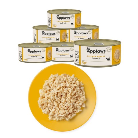Applaws Cat Tin Chicken Breast 6x70g