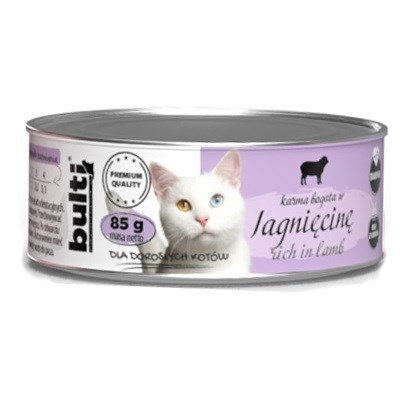 BULTI mielonka bogata w jagnięcinę dla kota 85g