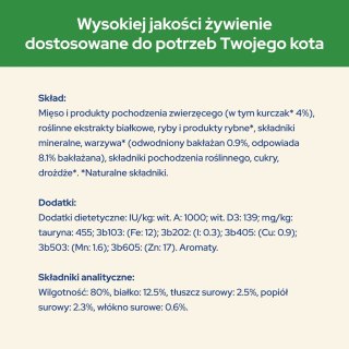 Purina Cat Chow Sterilised z kurczakiem i bakłażanem w sosie - mokra karma dla kota - 85 g