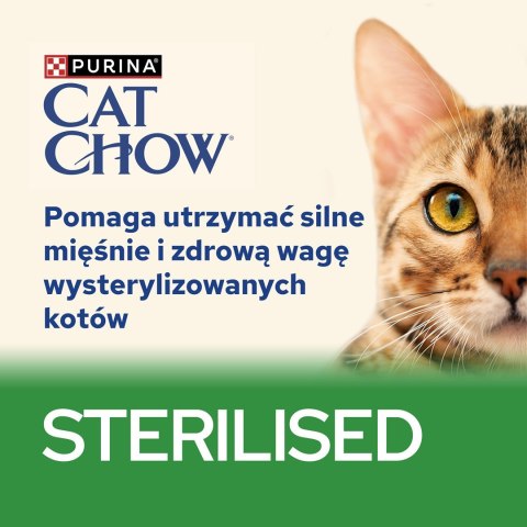 Purina Cat Chow Sterilised z kurczakiem i bakłażanem w sosie - mokra karma dla kota - 85 g