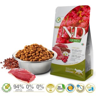 FARMINA N&D Quinoa Urinary Duck - sucha karma dla kota - 5kg