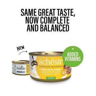 SCHESIR dla kotów Adult w Galarecie Tuńczyk z Surimi 85g