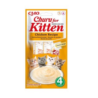 INABA CAT CHURU KITTEN CHICKEN 4x14g (56g)