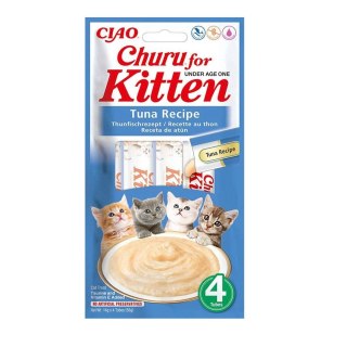 INABA CAT CHURU KITTEN TUNA 4x14g (56g)