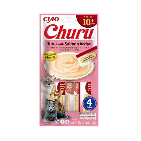 INABA CAT CHURU SENIOR TUNA WITH SALMON 4x14g (56g)