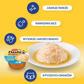INABA DASHI DELIGHTS Kurczak Przegrzebki 70g bulion dla kota