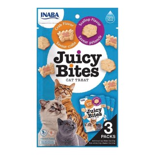 Przysmak JUICY BITES Przegrzebek i krab kot 3x11,3g