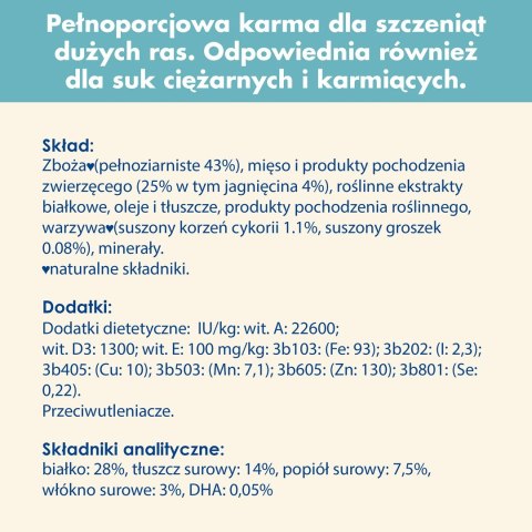 PURINA DOG CHOW Puppy Lamb - sucha karma dla szczeniąt wszystkich ras - 14 kg