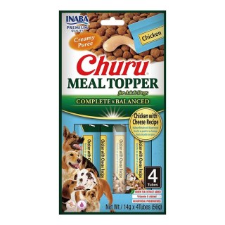 INABA DOG MEAL TOPPER CHICKEN CHEESE 4x14g 56g