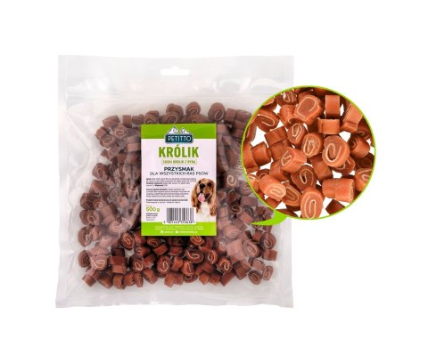 PETITTO- Sushi Królik z Rybą - Przysmak dla psa - 500g