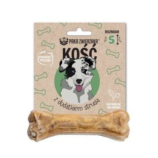 Paka Zwierzaka Kość z dodatkiem strusia S-10 cm 35g